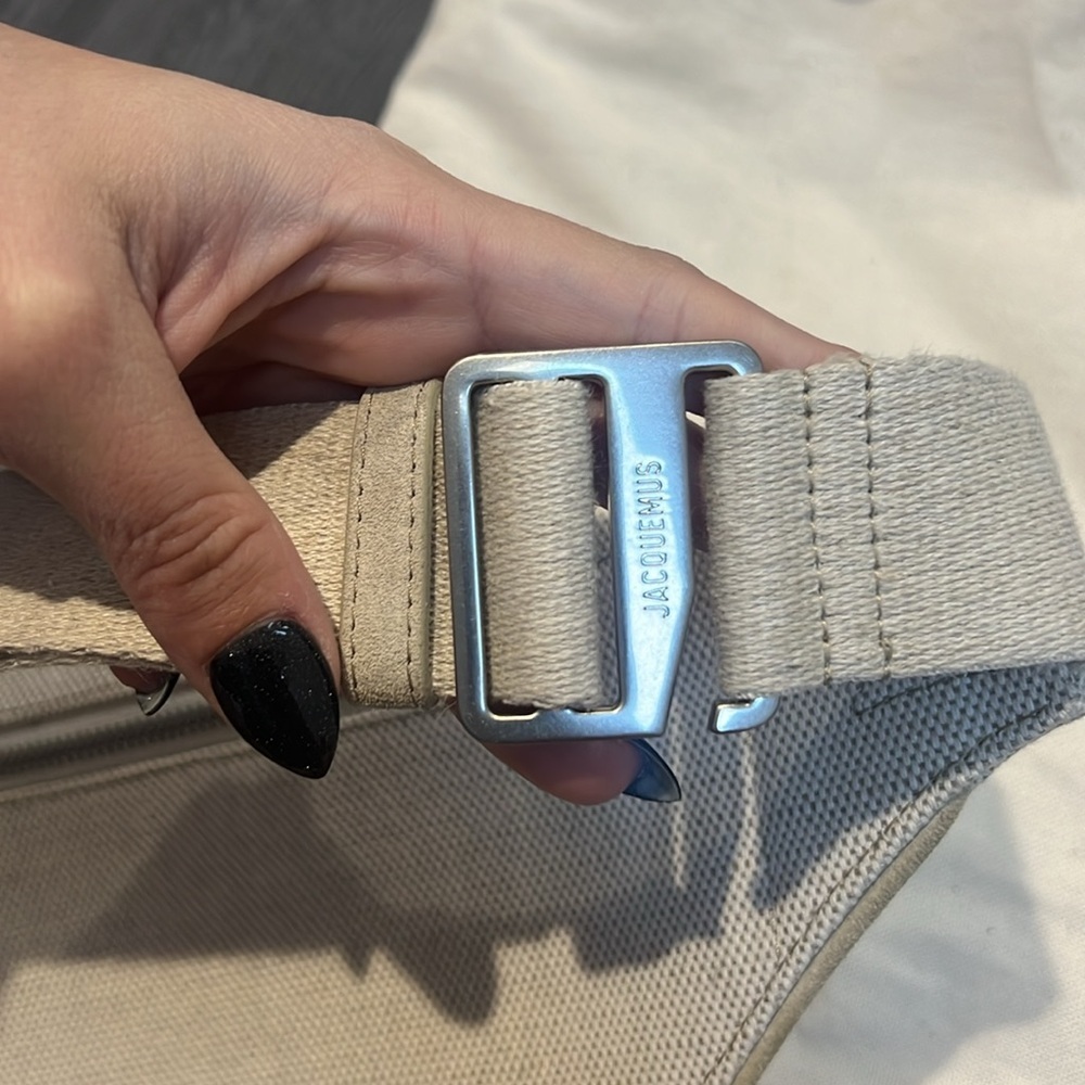 Jacquemus linen light beige belt bag - Picture 7 of 7